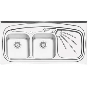 سینک ایلیا استیل مدل 3013L روکار سایز 60 × 120 سانتی متر