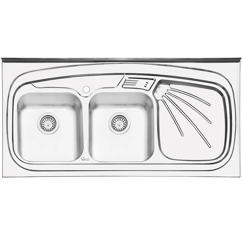 سینک ایلیا استیل مدل 3013L روکار سایز 60 × 120 سانتی متر