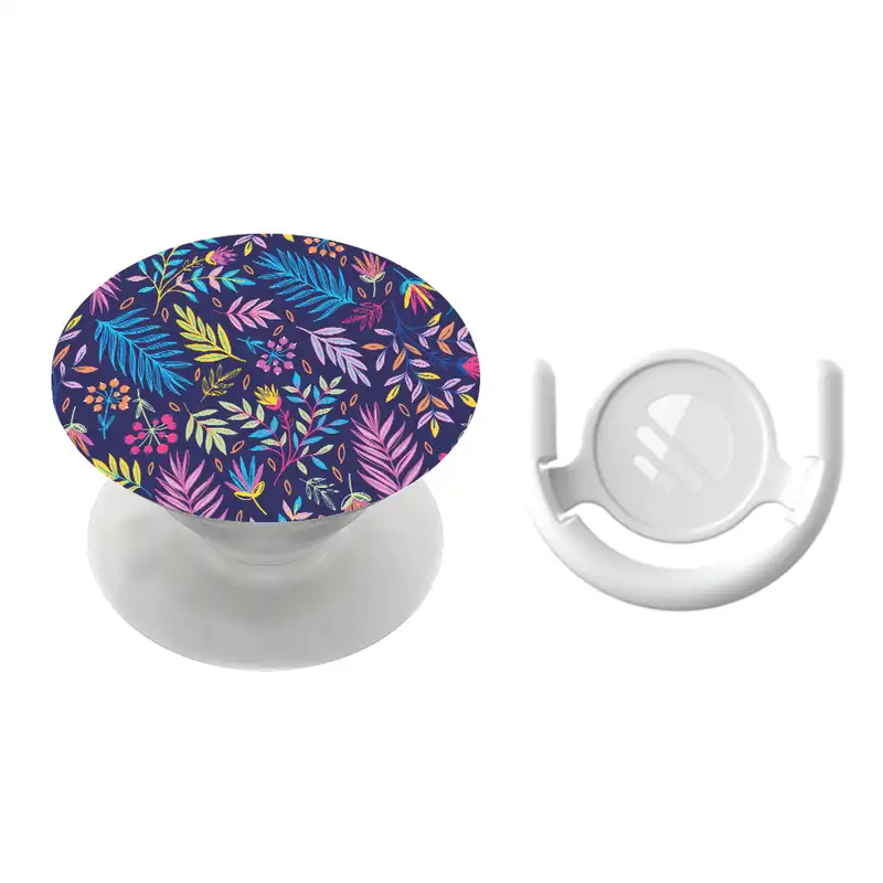 پایه نگهدارنده گوشی موبایل پاپ سوکت مگافون طرح برگ مدل 9035 به همراه پاپ کلیپ