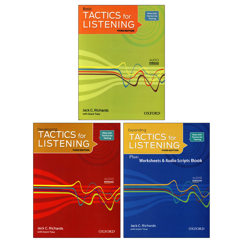 کتاب Tactics for Listening اثر Jack C. Richards انتشارات زبان مهر ۳ جلدی