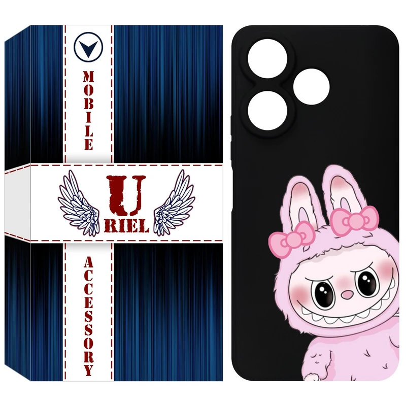 کاور یوریل مدل KSH کد 118 طرح عروسک لبوبو مناسب برای گوشی موبایل شیائومی Redmi 13x / 13 4G / Poco M6 4G