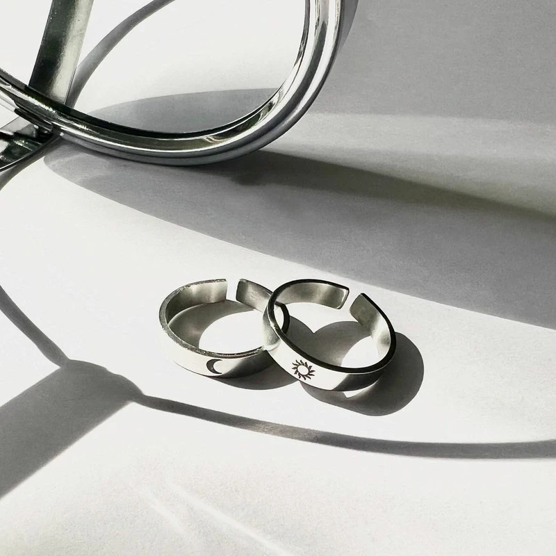 عکس شماره 8 : ست انگشتر گیلواره زراوشان مدل استیل کد 8wtou مجموعه 4 عددی