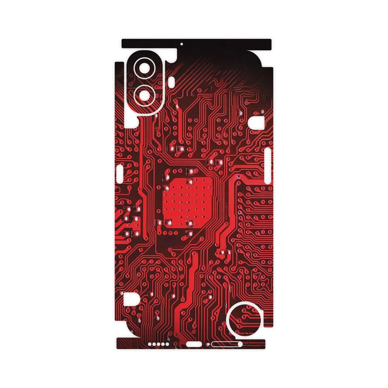 برچسب پوششی ماهوت مدل Red_Printed_Circuit_Board-FullSkin مناسب برای گوشی موبایل ناتینگ CMF Phone 1