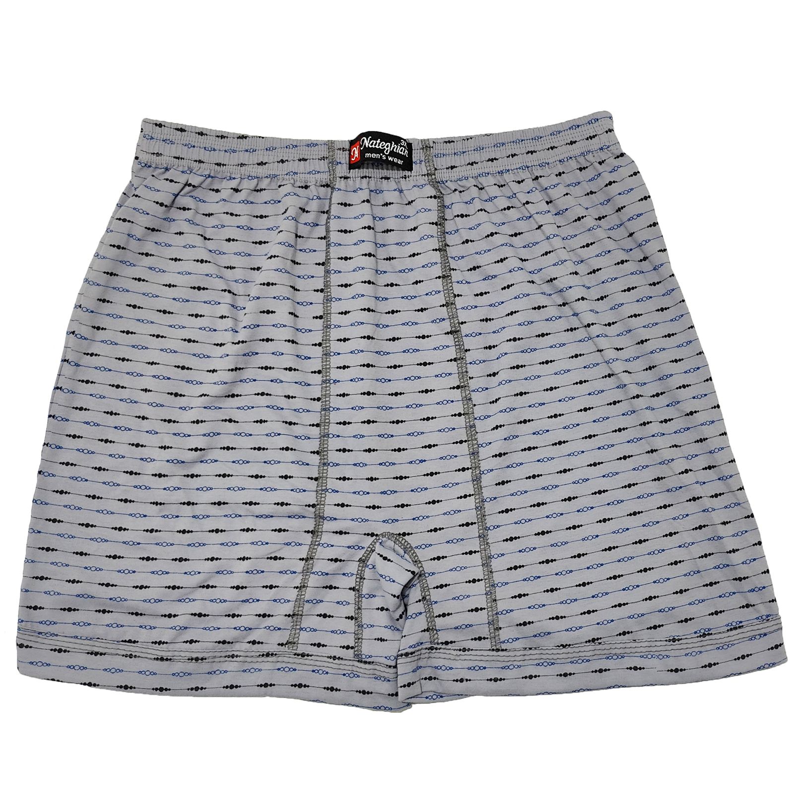 شورت مردانه پوشاک ناطقیان مدل پادار سوپر نخ پنبه کد 3 -  - 1