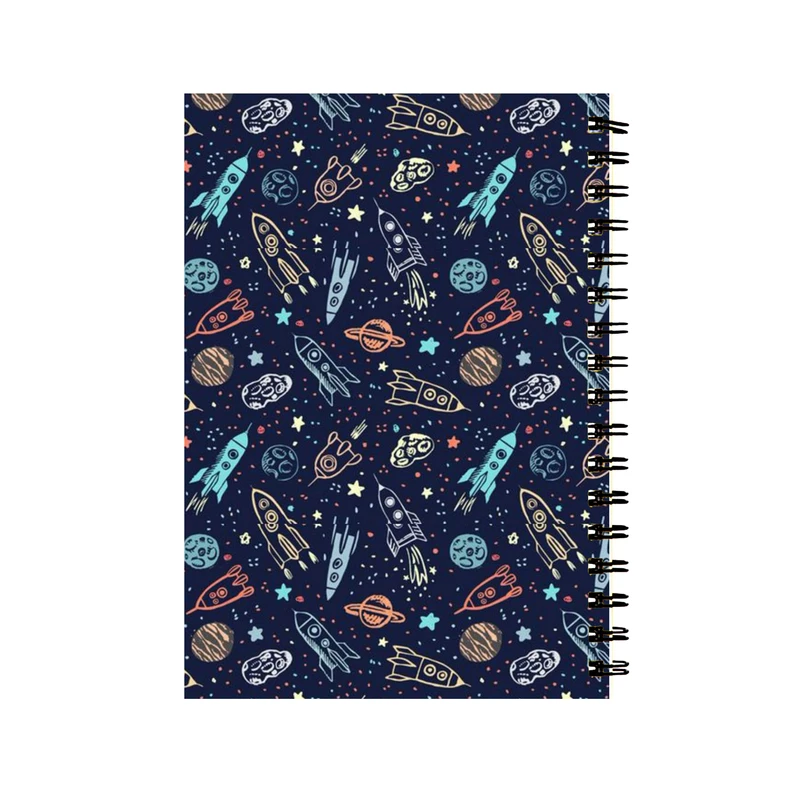 دفتر مشق 60 برگ طرح موشک فضایی کد 554