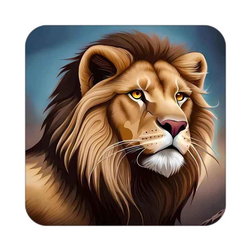 زیر لیوانی کاکتی طرح شیر مدل mp23969