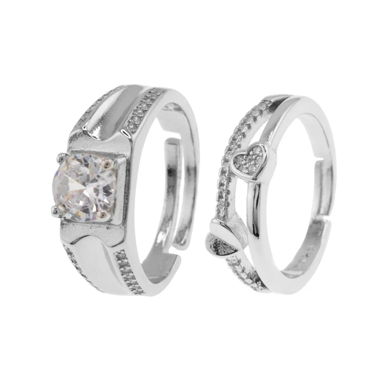 انگشتر برانت مدل کلاسیک و قلب بسته دو عددی