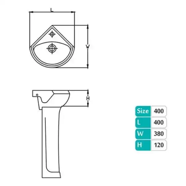روشویی پارس سرام مدل سحر