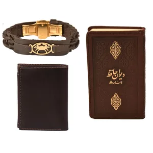 ست هدیه طرح تولد تیر  کهن چرم  مدل m108- 4