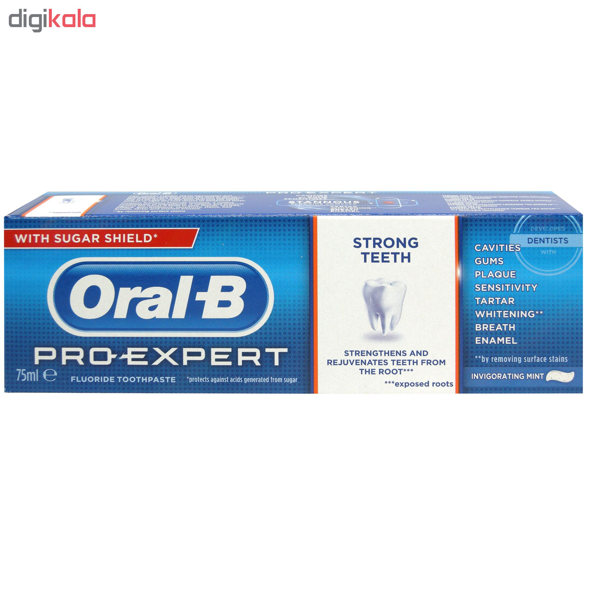 خمیر دندان اورال-بی سری All Around Protection مدل Strong Teeth حجم 75 میلی لیتر