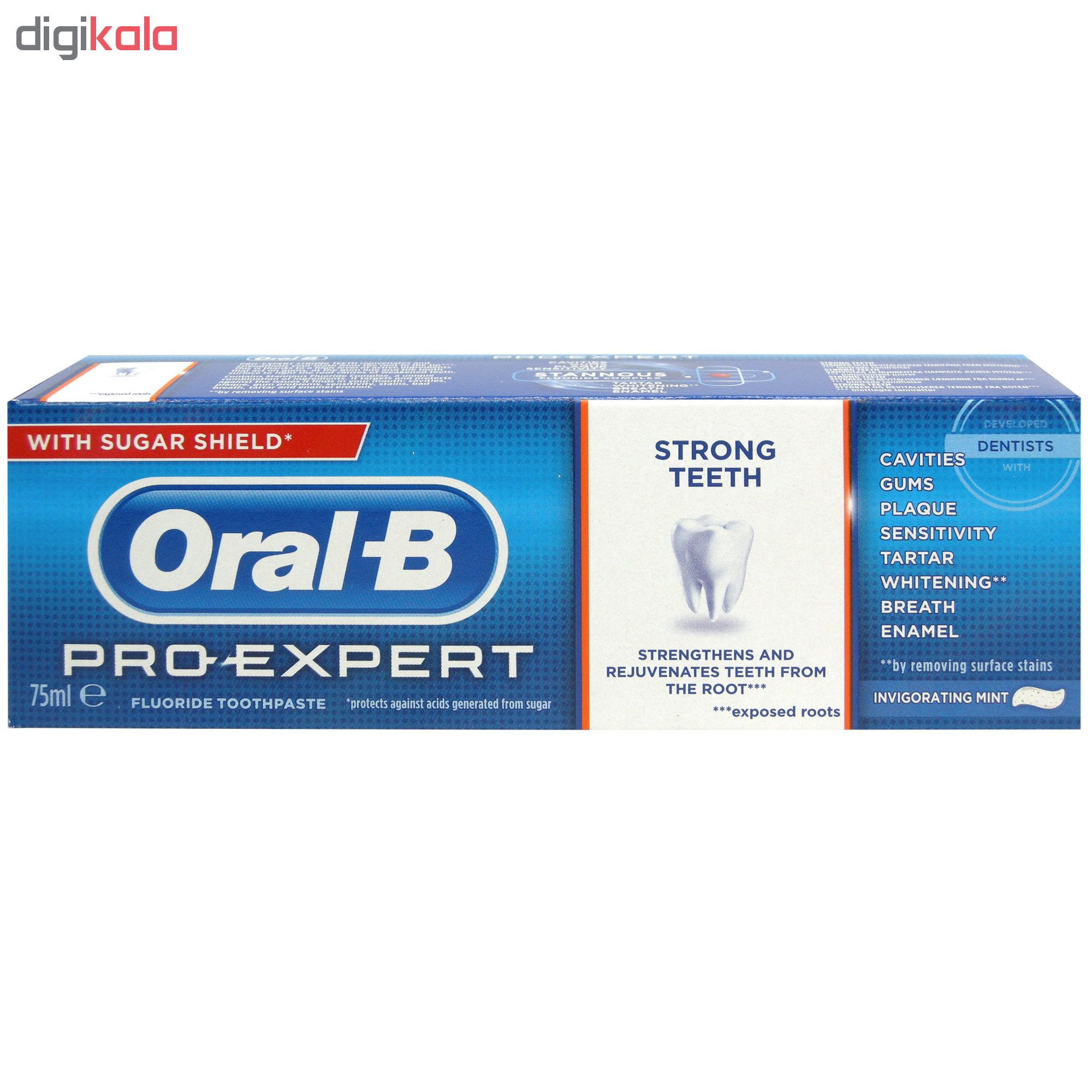 خمیر دندان اورال-بی سری All Around Protection مدل Strong Teeth حجم 75 میلی لیتر