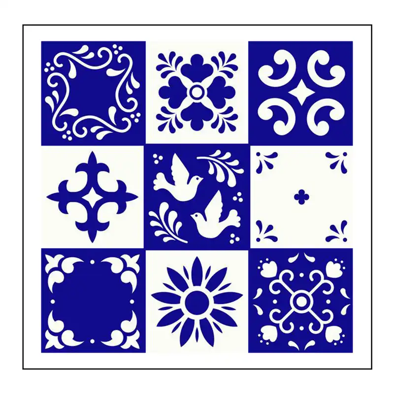 کاشی گلاک طرح سنتی ایرانی کد TT112