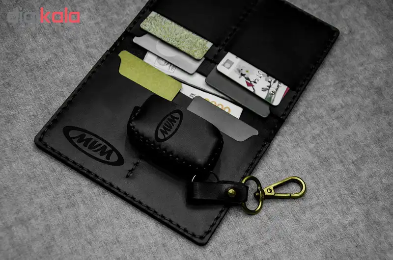 ست هدیه چرمینه اسپرت طرح ام وی ام کد 34027-BT2