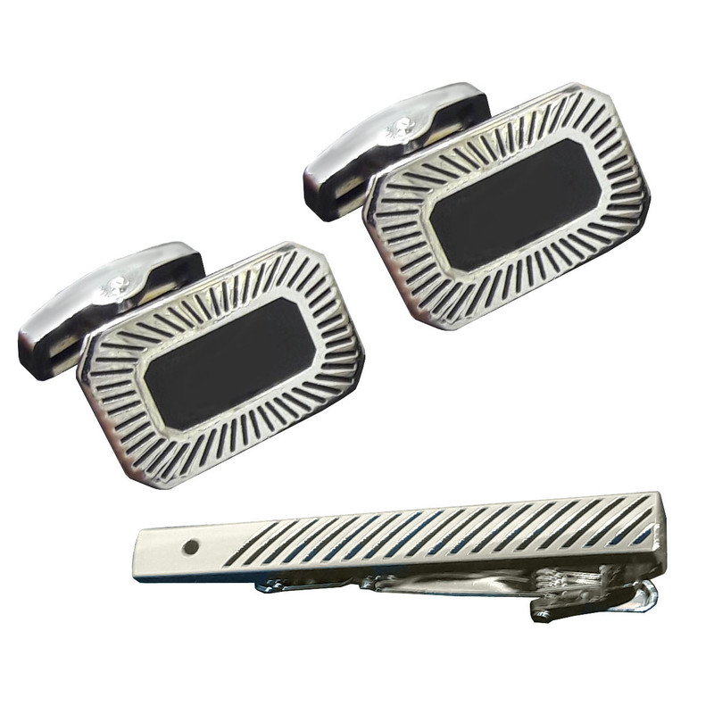 ست دکمه سر دست و گیره کروات مردانه کد 22