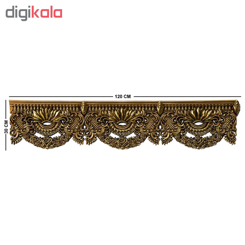 کتیبه پرده مدل گل افشان مدل G109 طول 120 سانتی متر