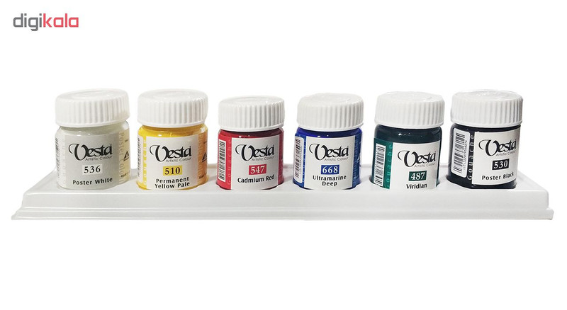 گواش 6 رنگ وستا کد 0286