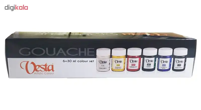 گواش 6 رنگ وستا کد 0286