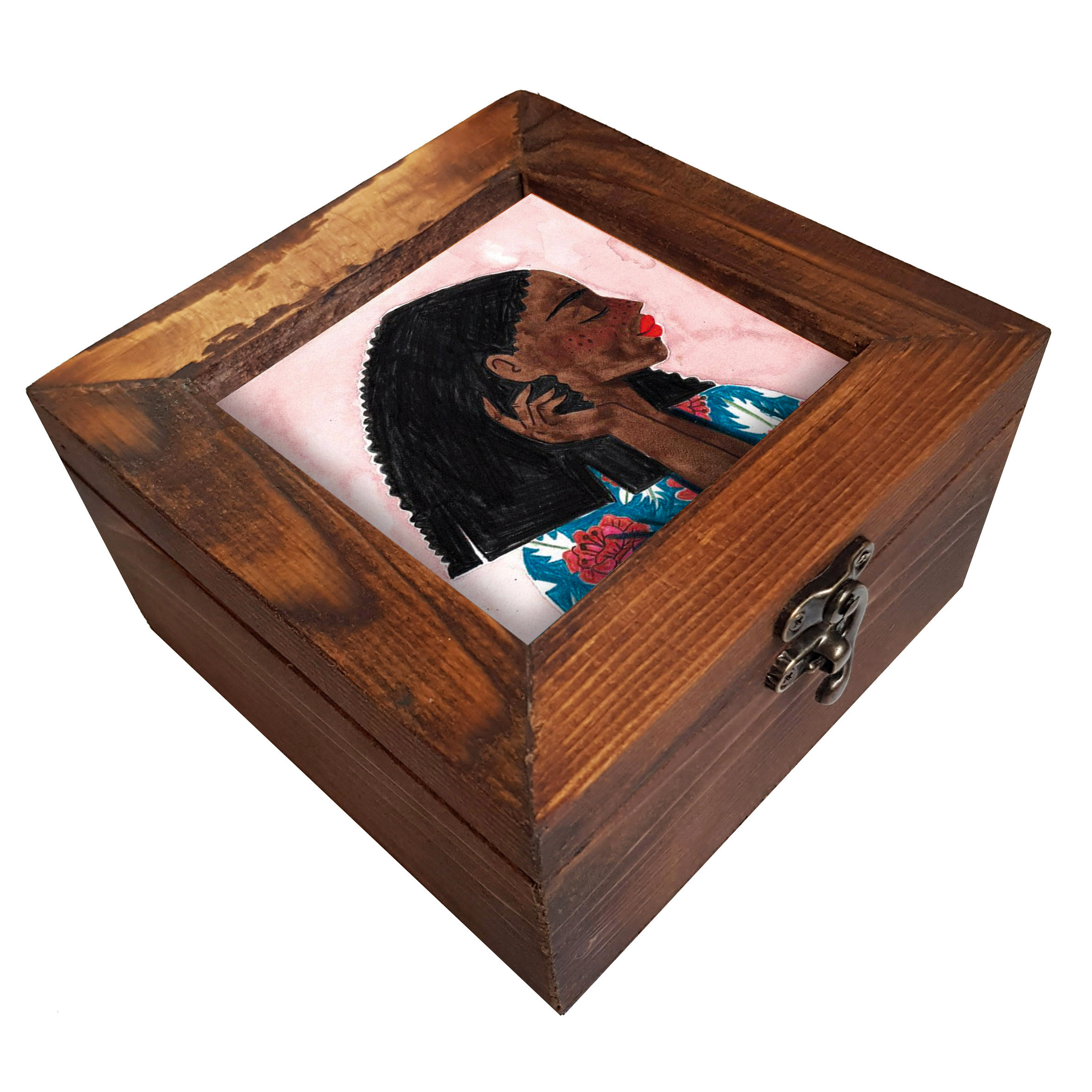 جعبه هدیه چوبی کد A57