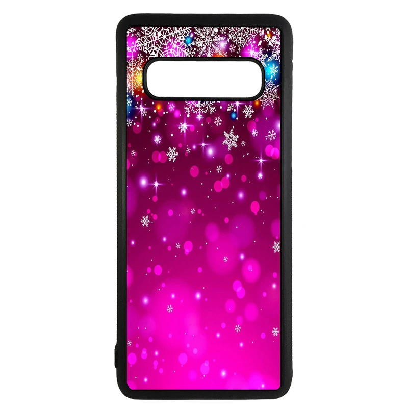 کاور طرح برف بنفش کد 1105340 مناسب برای گوشی موبایل سامسونگ galaxy s10