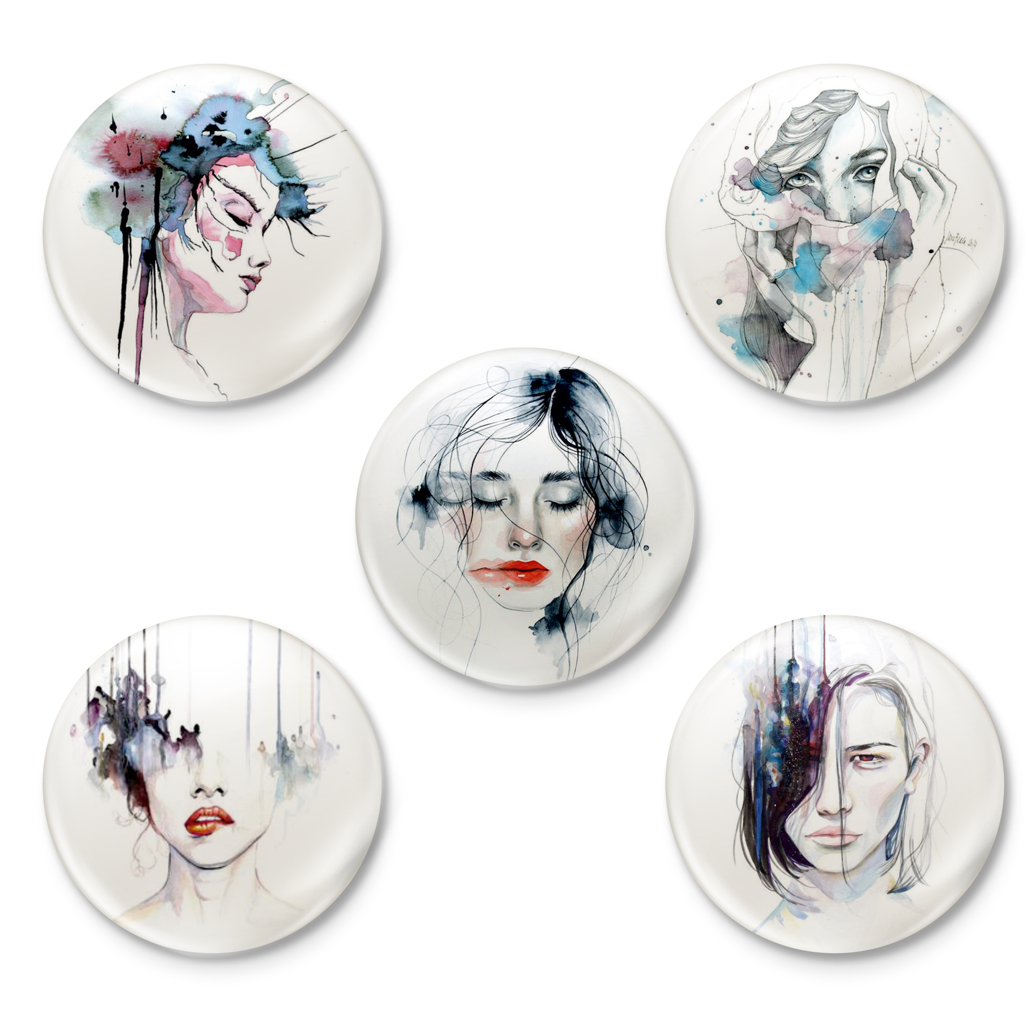 پیکسل طرح دختر کد 30.72 مجموعه 5 عددی