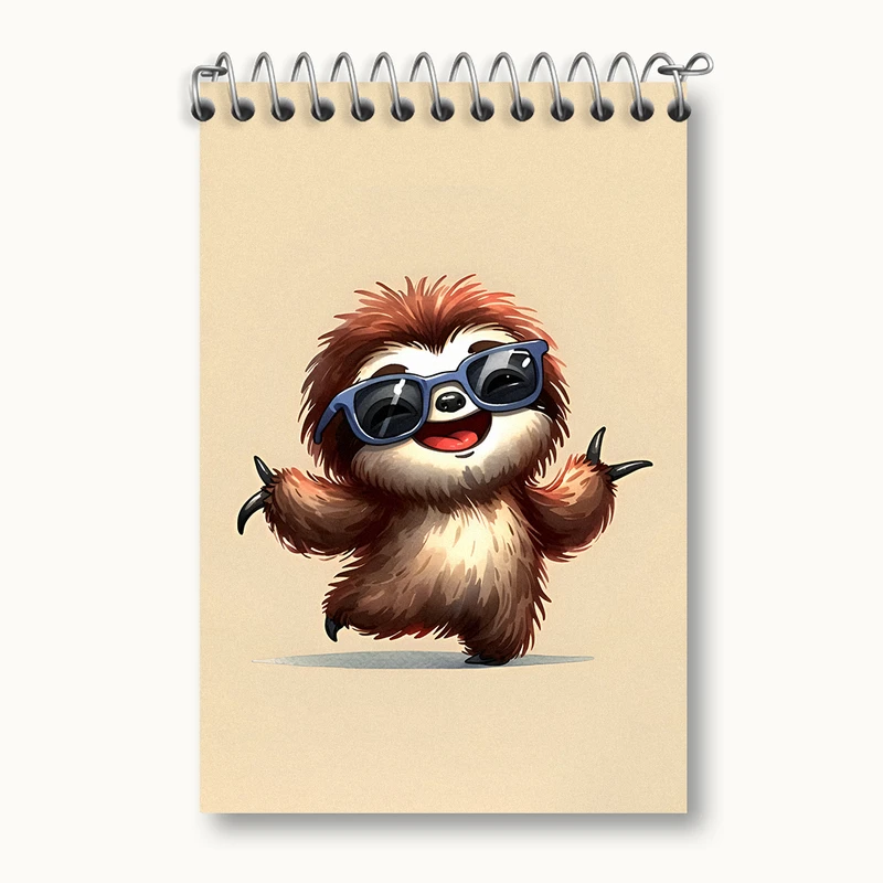 دفتر یادداشت 50 برگ خندالو طرح تنبل بامزه کد N5486