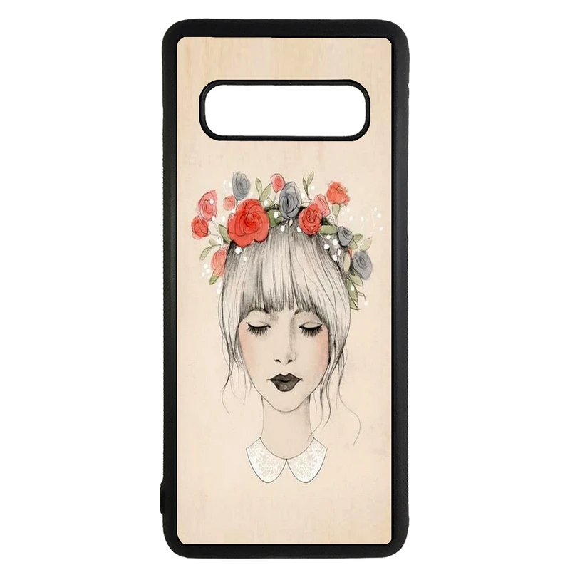 کاور طرح دختر کد 1105350 مناسب برای گوشی موبایل سامسونگ galaxy s10 plus