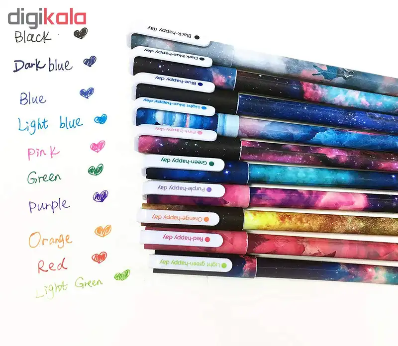 روان نویس هپی دی طرح کهکشان مجموعه ۱۰ عددی