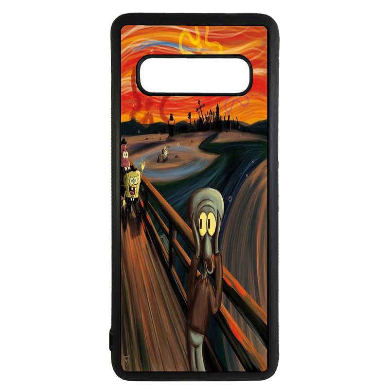 کاور طرح باب اسفنجی کد 1105350 مناسب برای گوشی موبایل سامسونگ galaxy s10 plus