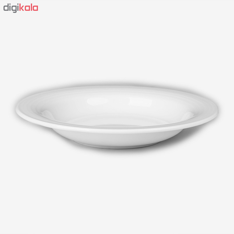 بشقاب خورش خوری چینی زرین ایران مدل هتلی 49 کد 20 درجه عالی بسته 6 عددی