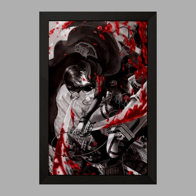 تابلو خندالو مدل لیوای آکرمن انیمه اتک آن تایتان Attack on Titan کد 10979