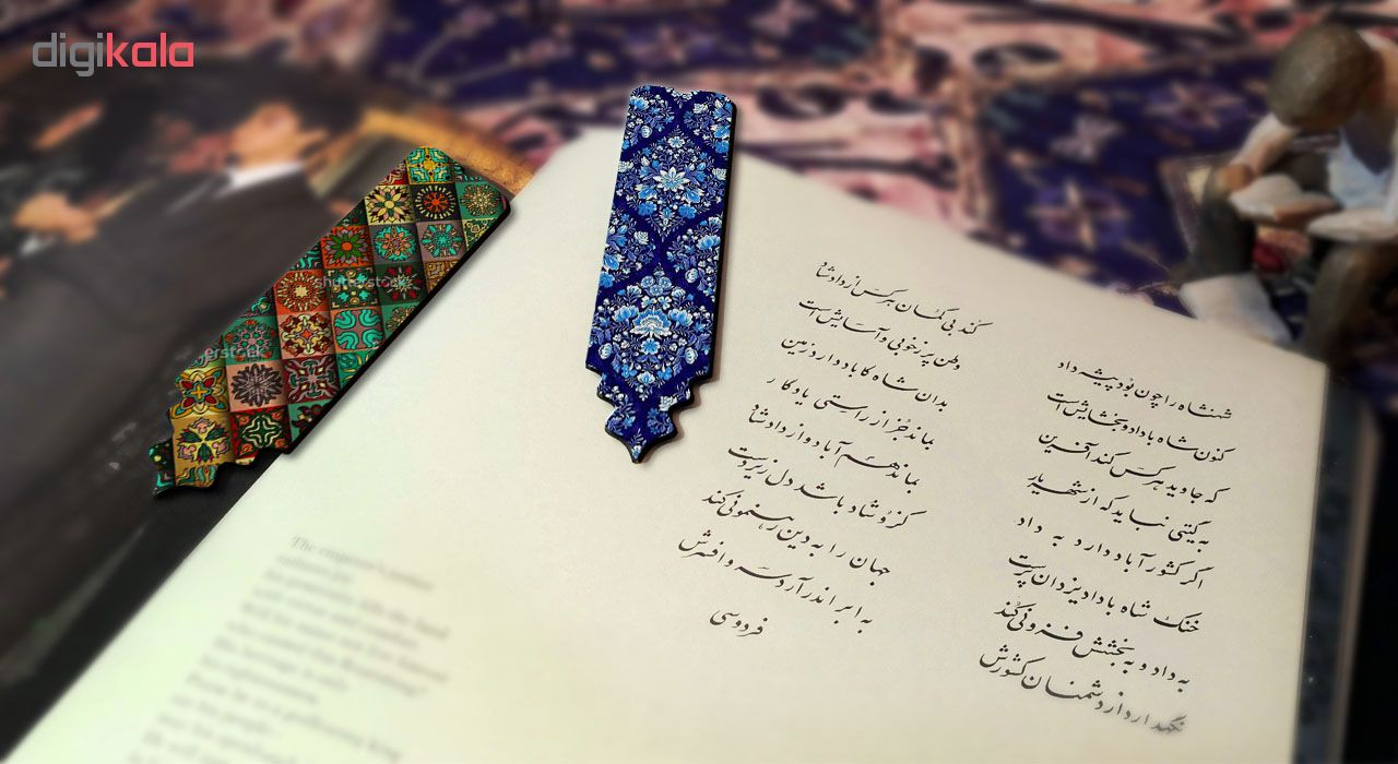 نشانگر کتاب لوکسینو طرح قلم مدل BV_2025 مجموعه 2 عددی