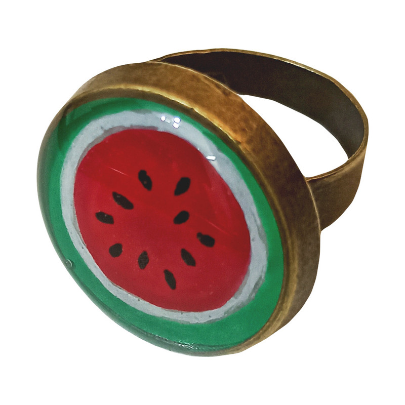 انگشتر دخترانه طرح هندوانه مدل Pi-75