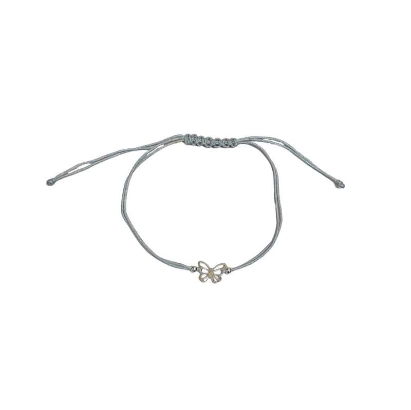 پابند نقره زنانه مدل پروانه