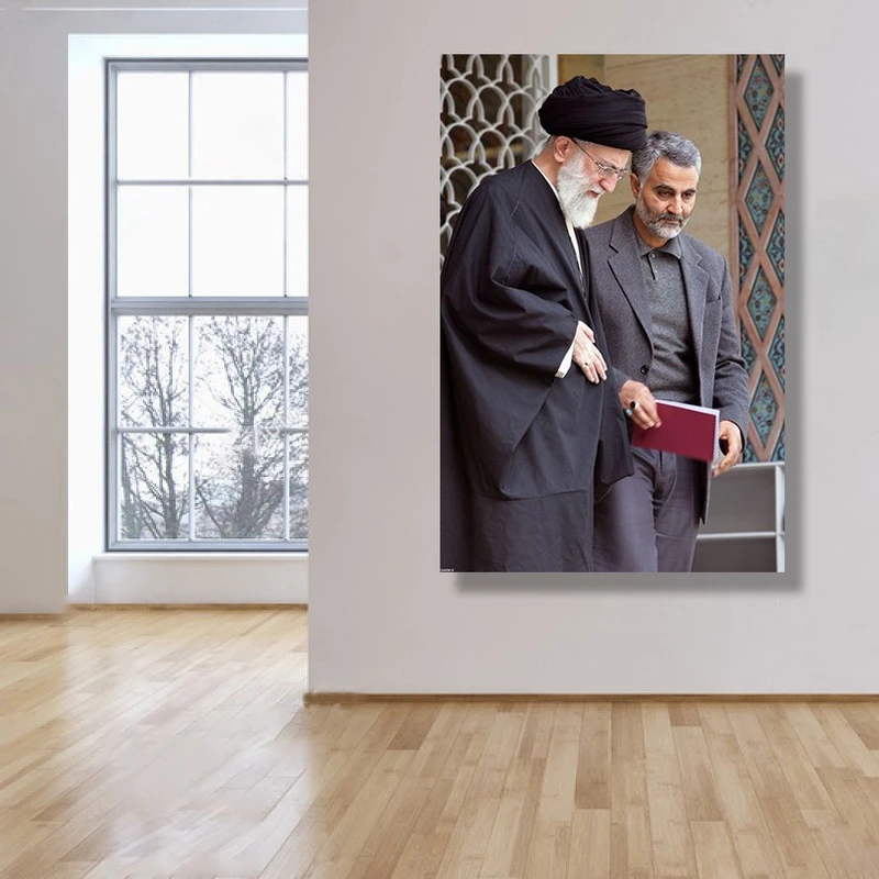 تابلو شاسی طرح سردار سلیمانی و رهبر کد 305