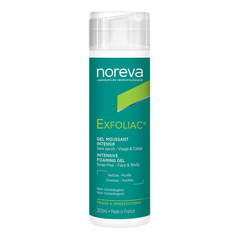 ژل شستشو صورت نوروا سری EXFOLIAC مدل INTENSIVE حجم ۲۰۰ میلی لیتر ژل شستشو صورت نوروا سری EXFOLIAC مدل INTENSIVE حجم ۲۰۰ میلی لیتر