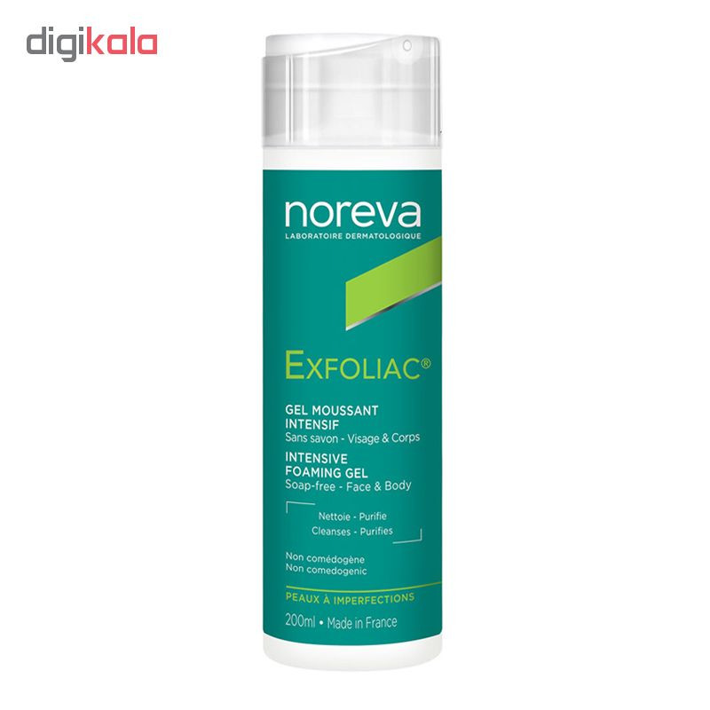 ژل شستشو صورت نوروا سری EXFOLIAC مدل INTENSIVE حجم ۲۰۰ میلی لیتر ژل شستشو صورت نوروا سری EXFOLIAC مدل INTENSIVE حجم ۲۰۰ میلی لیتر