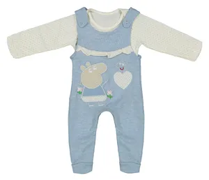 ست تی شرت و سرهمی نوزادی کد m312