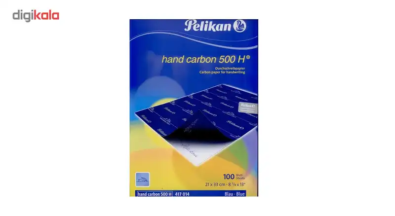 کاغذ کاربن آبی مدل پلیکان سایز A4 _ بسته 100 عددی