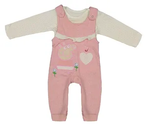 ست تی شرت و سرهمی نوزادی کد m313