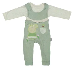 ست تی شرت و سرهمی نوزاد کد m314