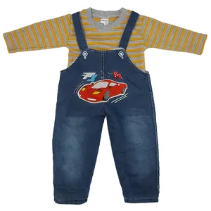 ست تی شرت و سرهمی نوزادی پسرانه کد B109