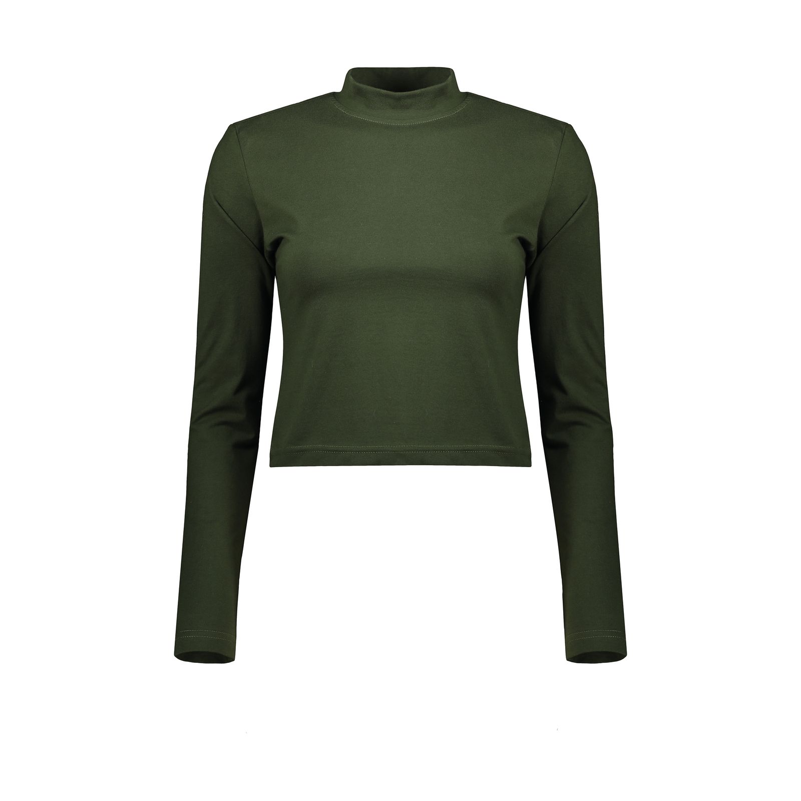 کراپ‌ تی‌شرت آستین بلند زنانه کانتکس مدل 208 -  - 2