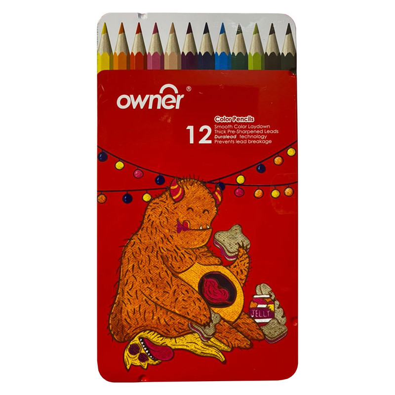 مداد رنگی 12 رنگ اونر مدل 141712