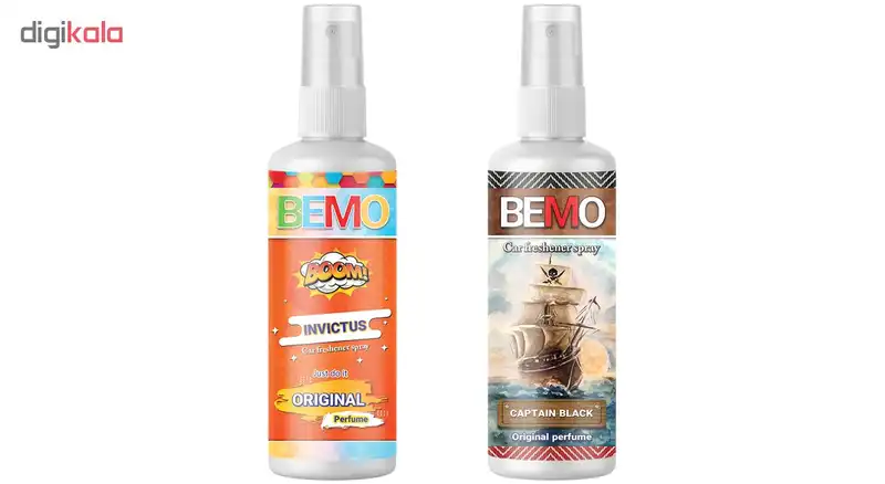اسپری خوشبو کننده خودرو بمو مدل IC3 حجم 50 میلی لیتر مجموعه 2 عددی