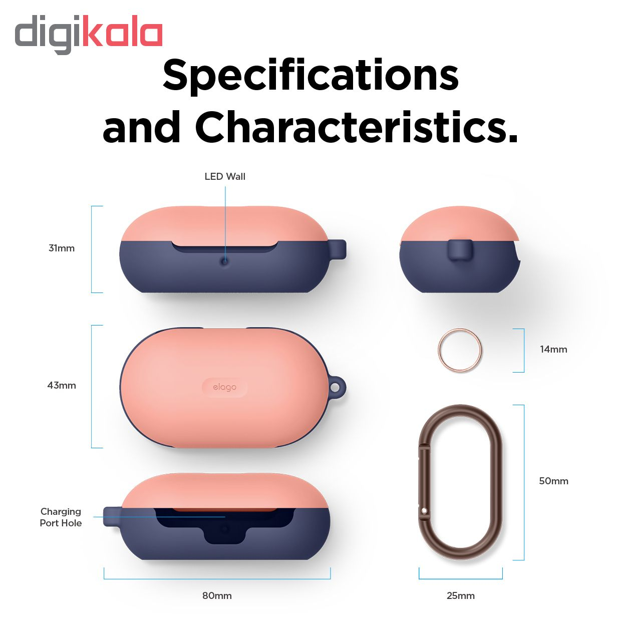 کاور الاگو مدل HANG مناسب برای کیس سامسونگ Galaxy Buds