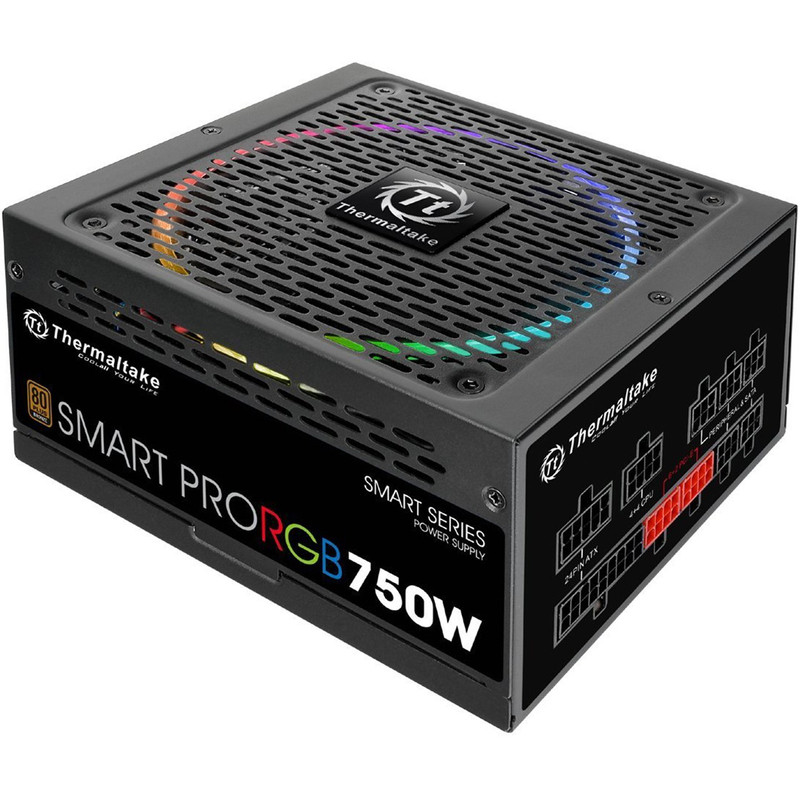 منبع تغذیه کامپیوتر ترمالتیک مدل Smart Pro RGB 750W Bronze