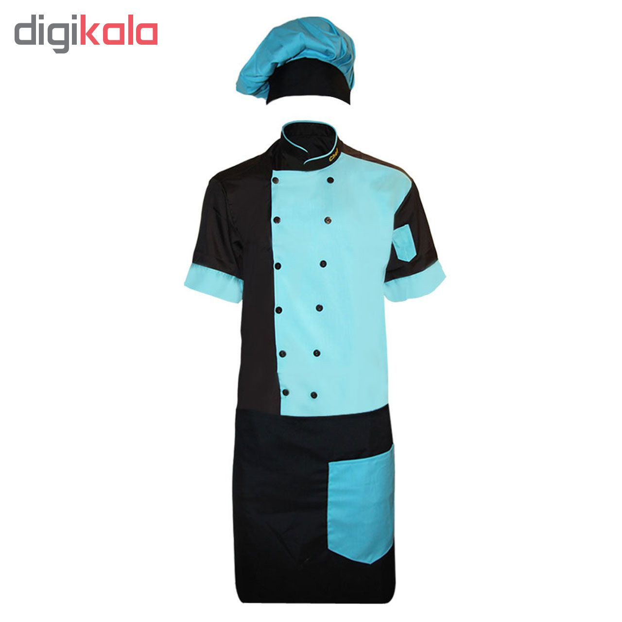 لباس کار مدل Set CHEF1 رنگ آبی لباس کار مدل Set CHEF1 رنگ آبی
