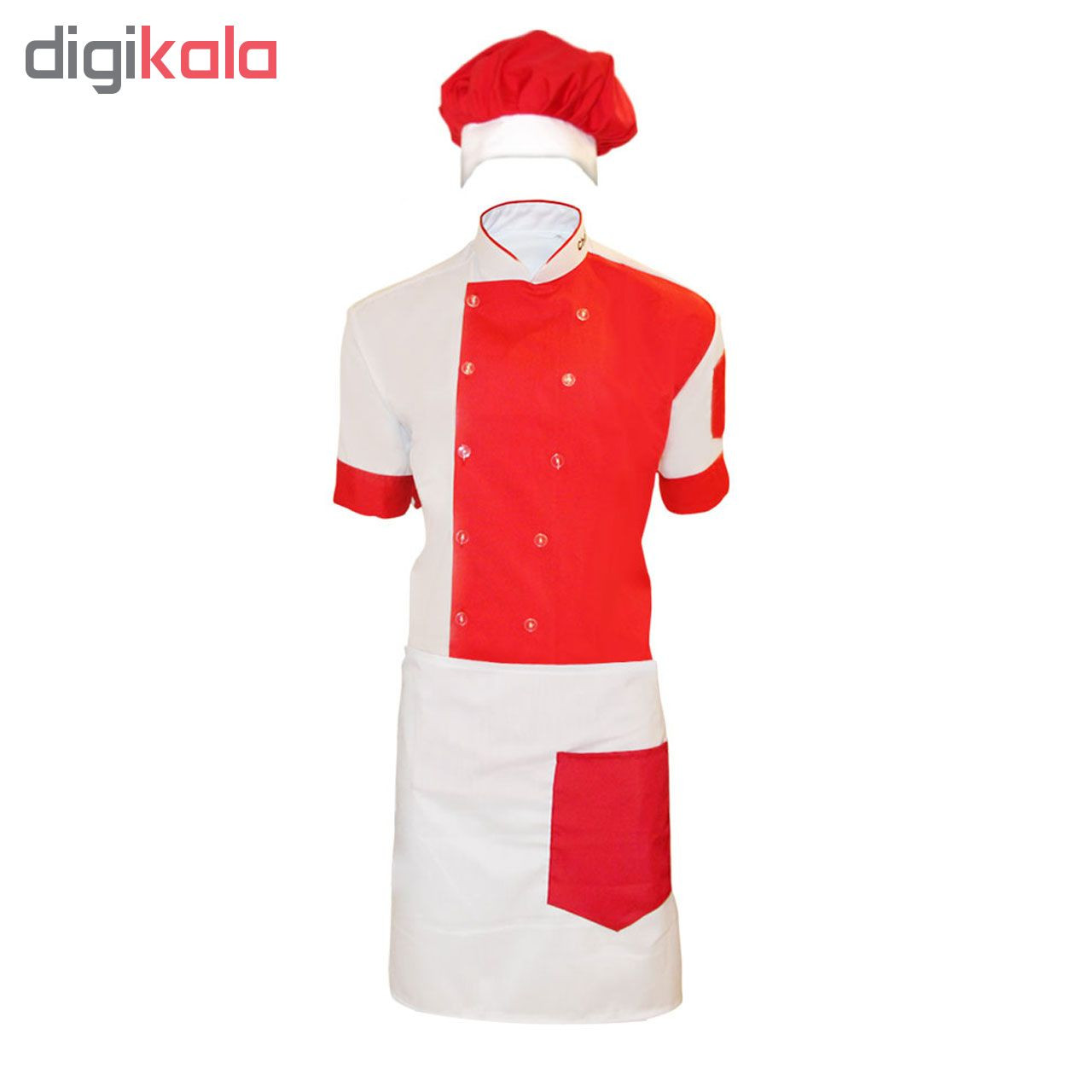 لباس کار مدل Set CHEF 2-2 رنگ سفید لباس کار مدل Set CHEF 2-2 رنگ سفید