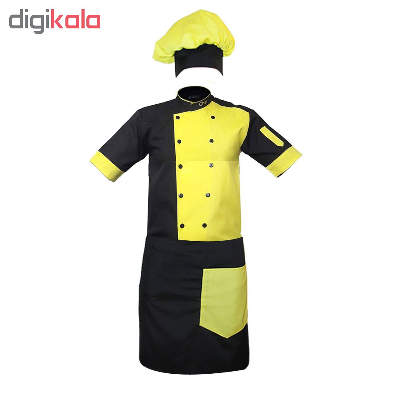 لباس کار مدل Set CHEF5 رنگ لیمویی