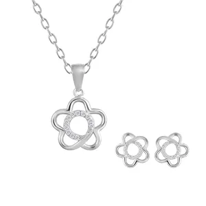 نیم ست نقره زنانه اقلیمه کد NN424